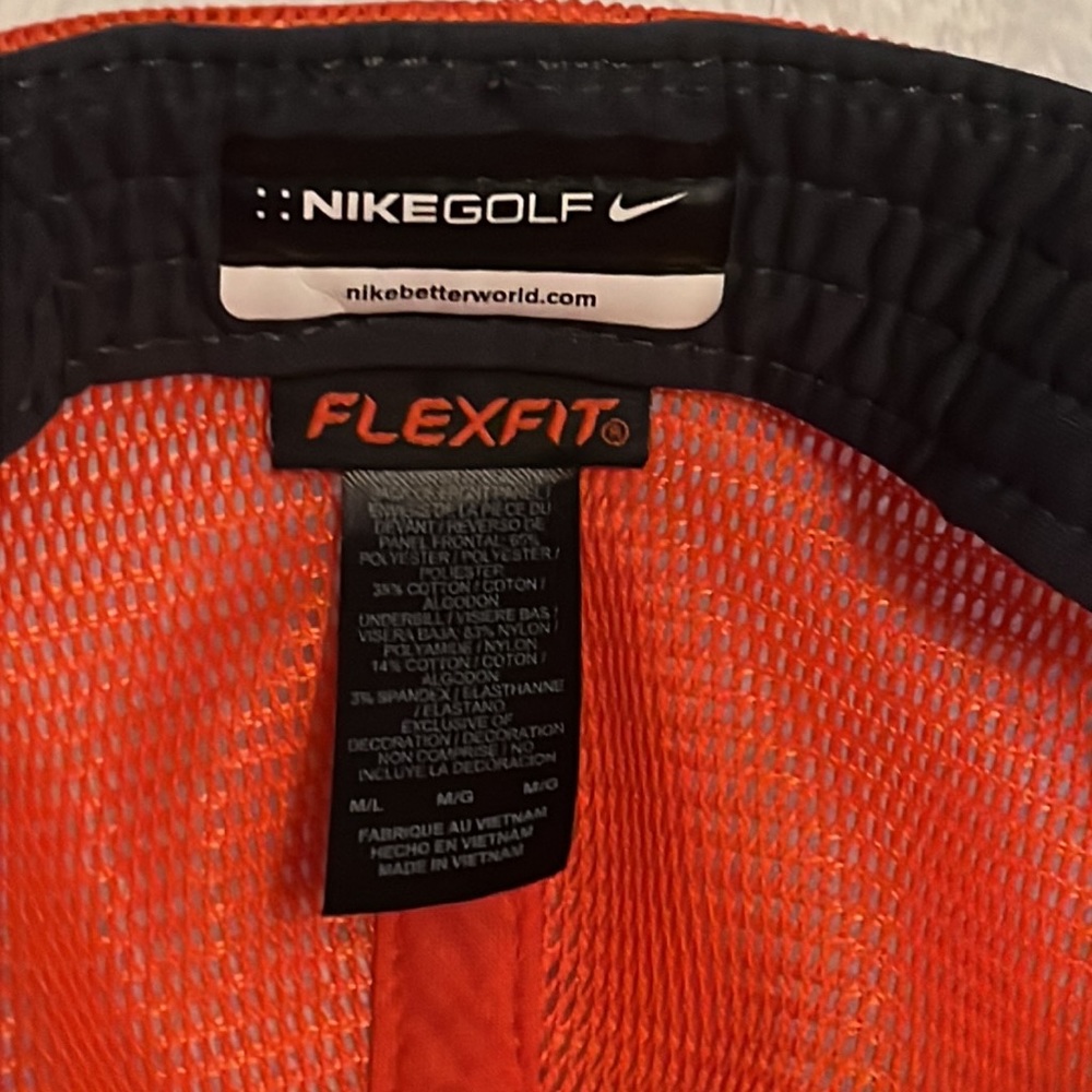 Nike Hats-Flexfit Size M/L Orange w/White - Picture 5 of 8